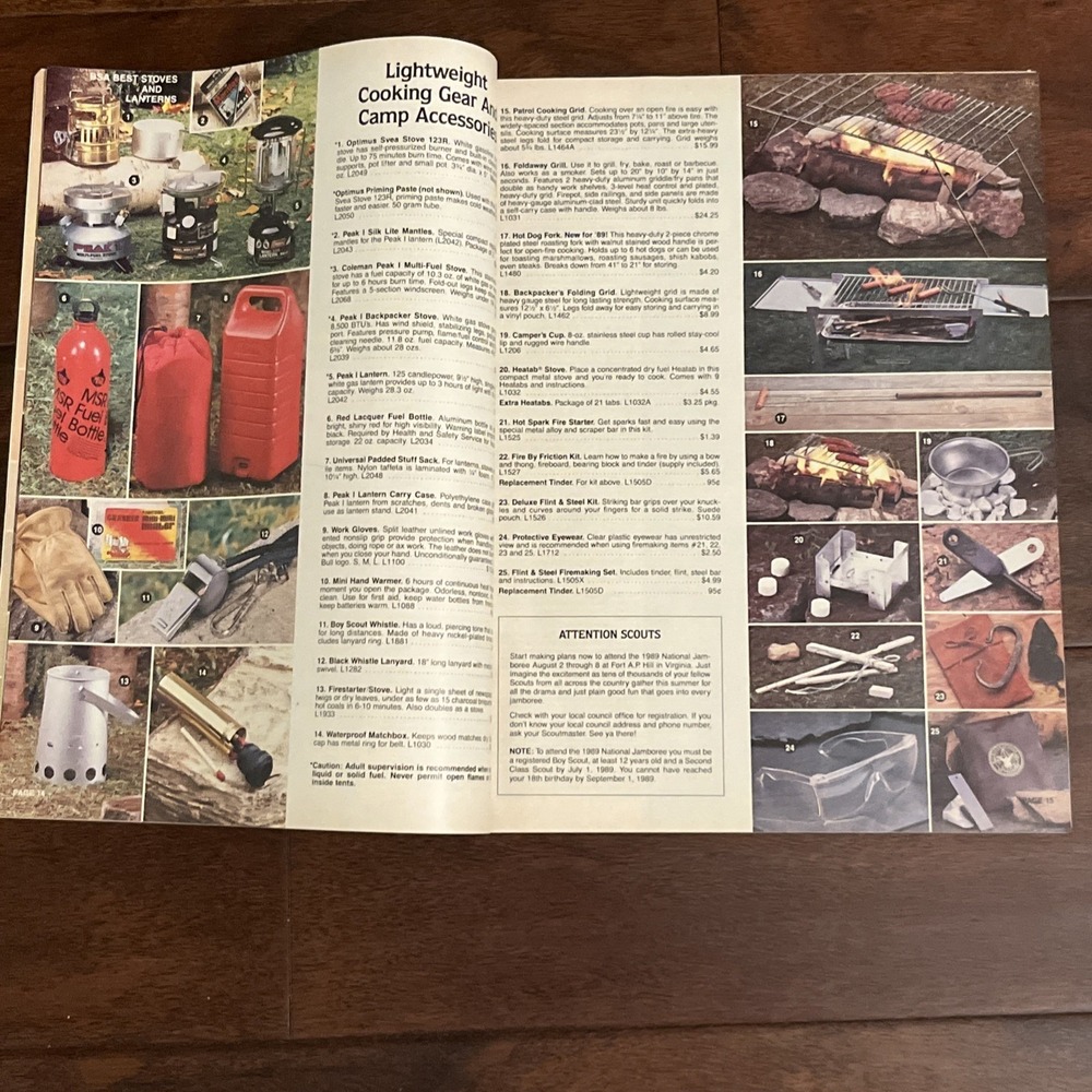 Vintage 1989 Boy Scouts Of America 64 Page Color Catalog Magazine Jamboree - Picture 7 of 7